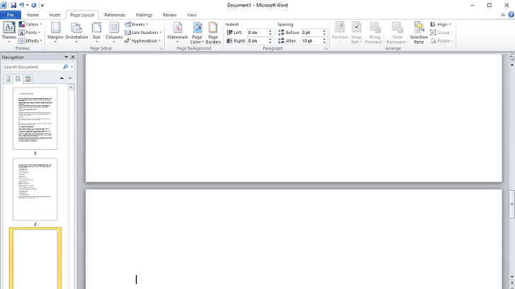 Word Boş Sayfayı Silme