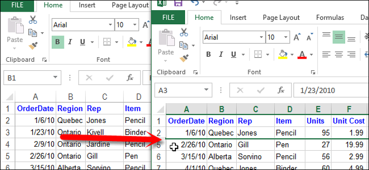 Excel’de Gizlenen Satıları Gösterme (g1)