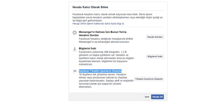 Facebook Hesabı Kalıcı Olarak Nasıl Silinir